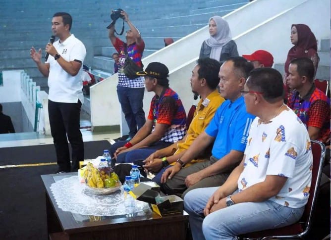 Pembukaan perlombaan Tenis Meja.